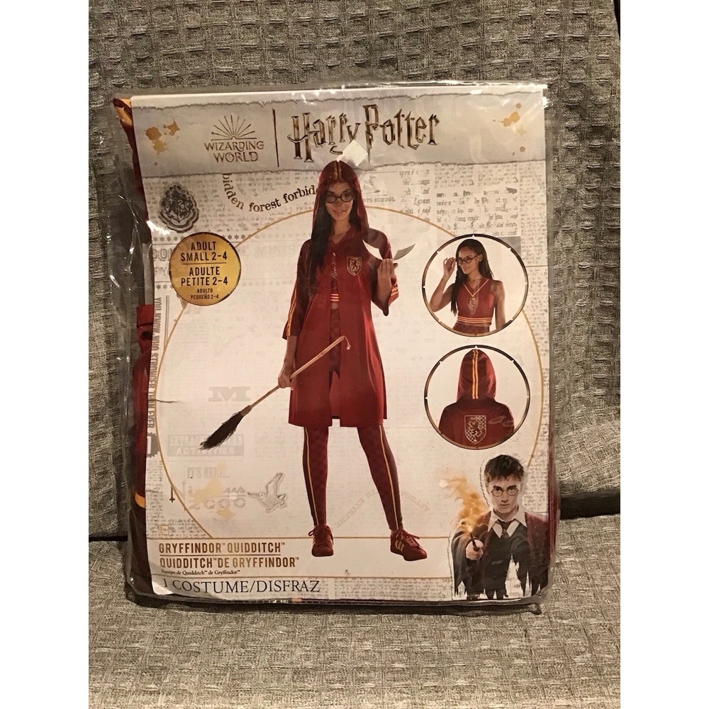 Harry Potter Womens Gryffindor Quidditch Costume Adult S New Halloween Cosplay